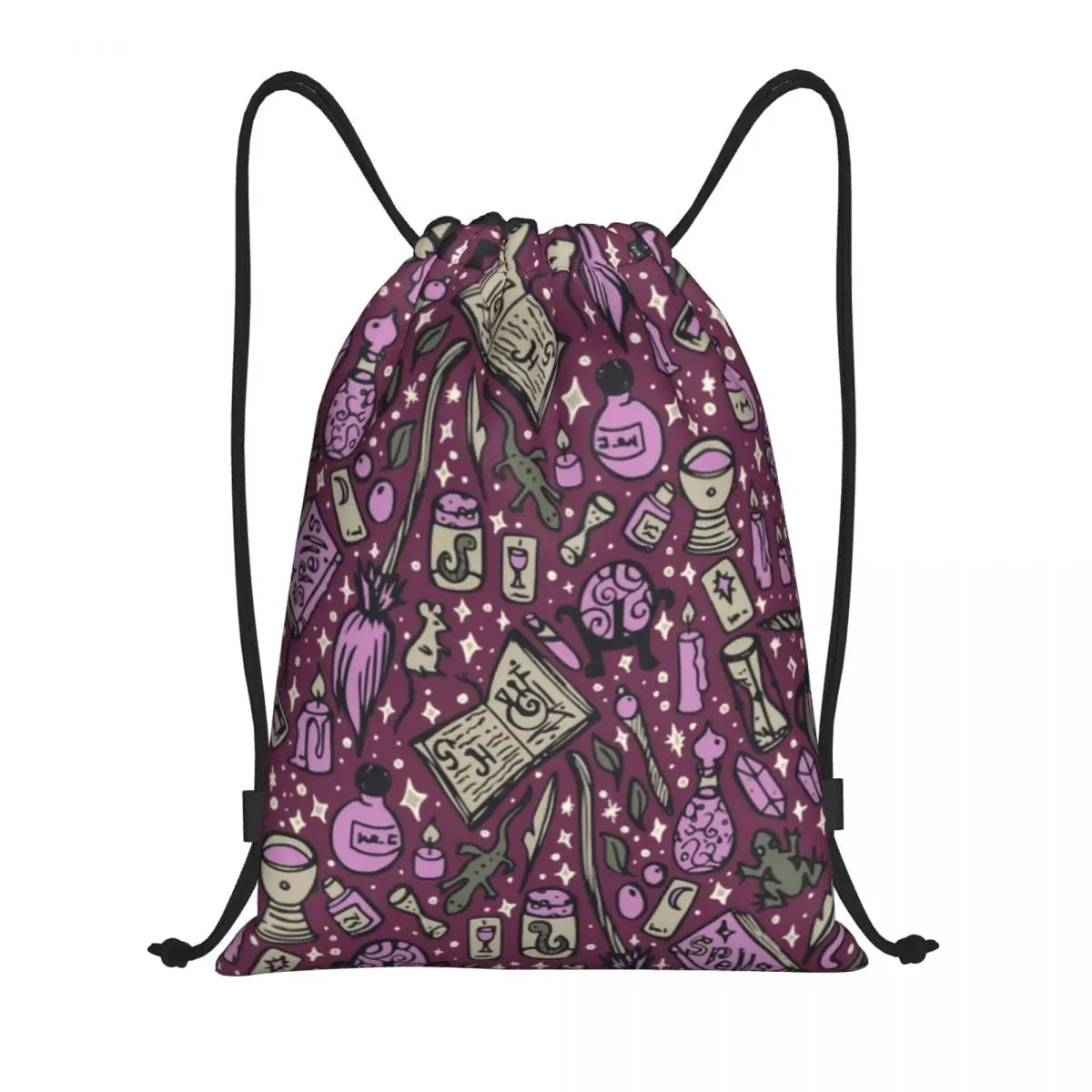 Custom Raven Rage Drawstring Backpack Sports Gym Bag for Women Men Halloween Witch Gothic Scary Crow Training Sackpack
