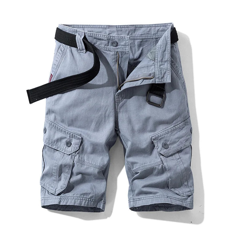 High Quality Men Cotton 100% Cargo Shorts New Summer Man Multi Pockets Casual Shorts Jogger Sportswear Pants Male Shorts Pants