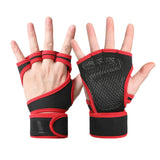 Half Finger Weight Training Gloves for Men Women Fitness Sports Wrist Palm Protector Gloves Anti-slip Gym Cycling Gloves Black