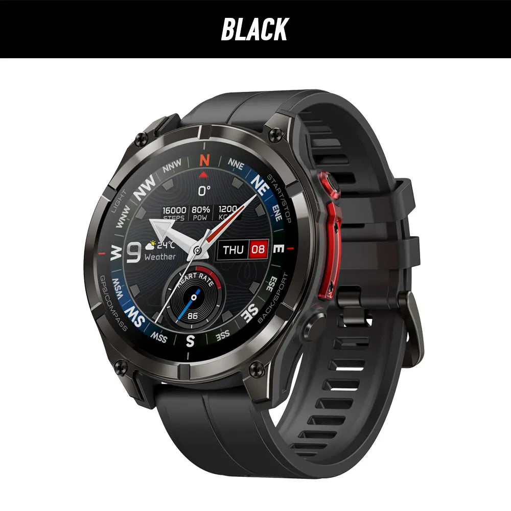 2026 New Flagship Zeblaze Stratos 4 PRO Rugged GPS Smartwatch AMOLED Free Download Maps Two-color Flashlight Music Storage Watch