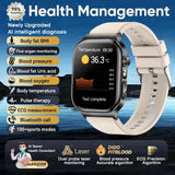 New Accurate Body Health analysis Smart Watch Men ECG Blood Pressure Blood lipids Uric acid Body BIM Voice Call Smartwatch Women