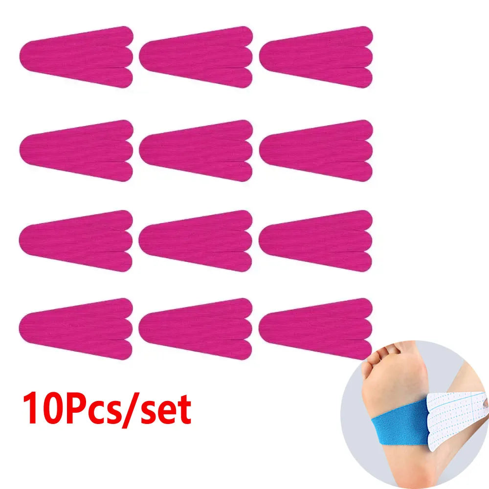 10PC Kinesiology Tape for Foot Arches Plantar Fasciitis Running,Waterproof Workout Adhesive Patches for Recovery Injury