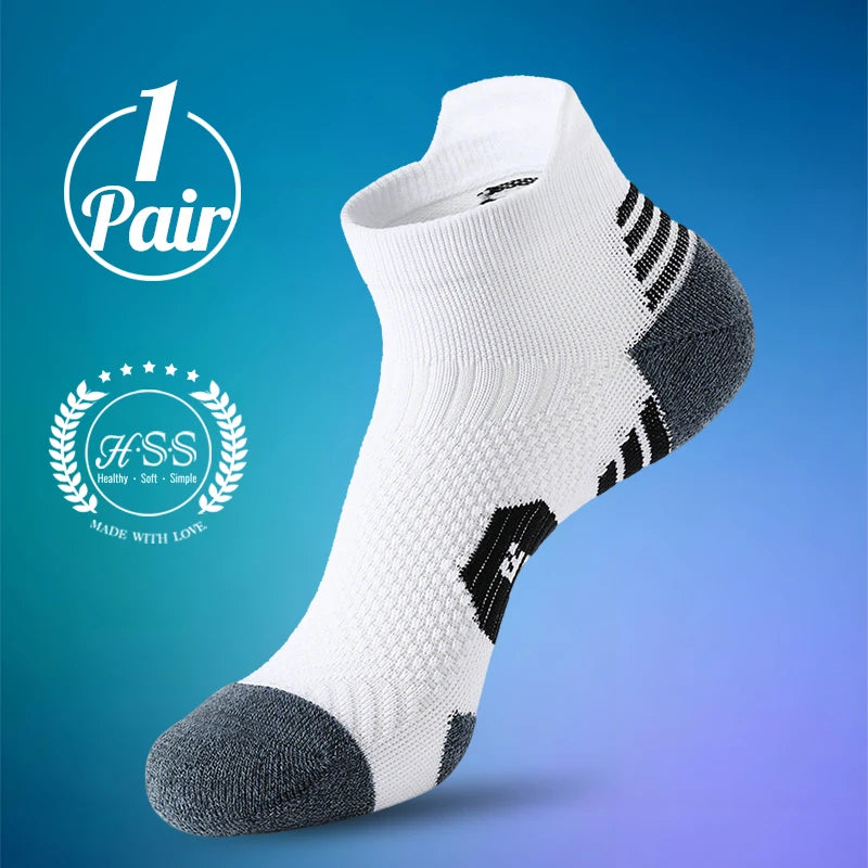 9/5/3/1 Pairs Men's Sport Socks Breathable Outdoor Running Basketball Socks Cotton Training Short Tube Socks For Men