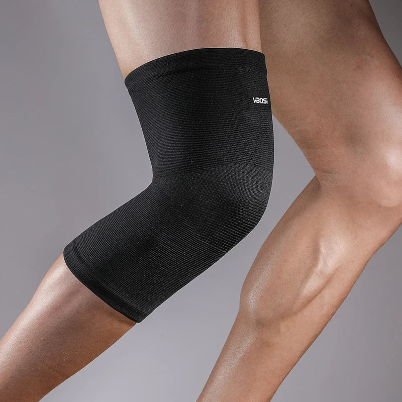 VBOSi 1 Piece Women Men Mild Compression Elastic Knee Support Sleeve for Basketball Cycling Running