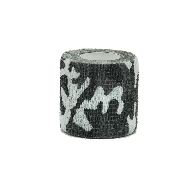 6/12/24/48Pcs Black and white Camouflage Elastic Wrap Tape Self Adhesive Sports Protector Ankle Knee Finger Arm Bandage