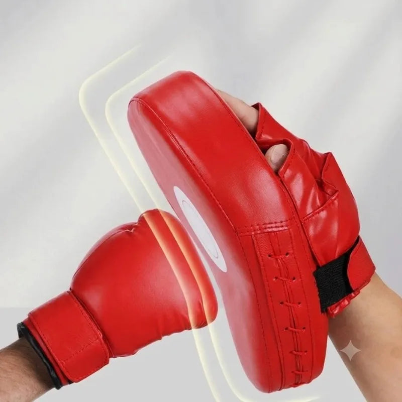 Durable PU Leather Boxing Focus Target Pads Curved Punching Mitts for MMA Muay Thai Karate Training Fitness Equipment