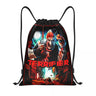Custom Horror Movie Terrifier Drawstring Bag for Shopping Yoga Backpacks Women Men Halloween Clown Sports Gym Sackpack