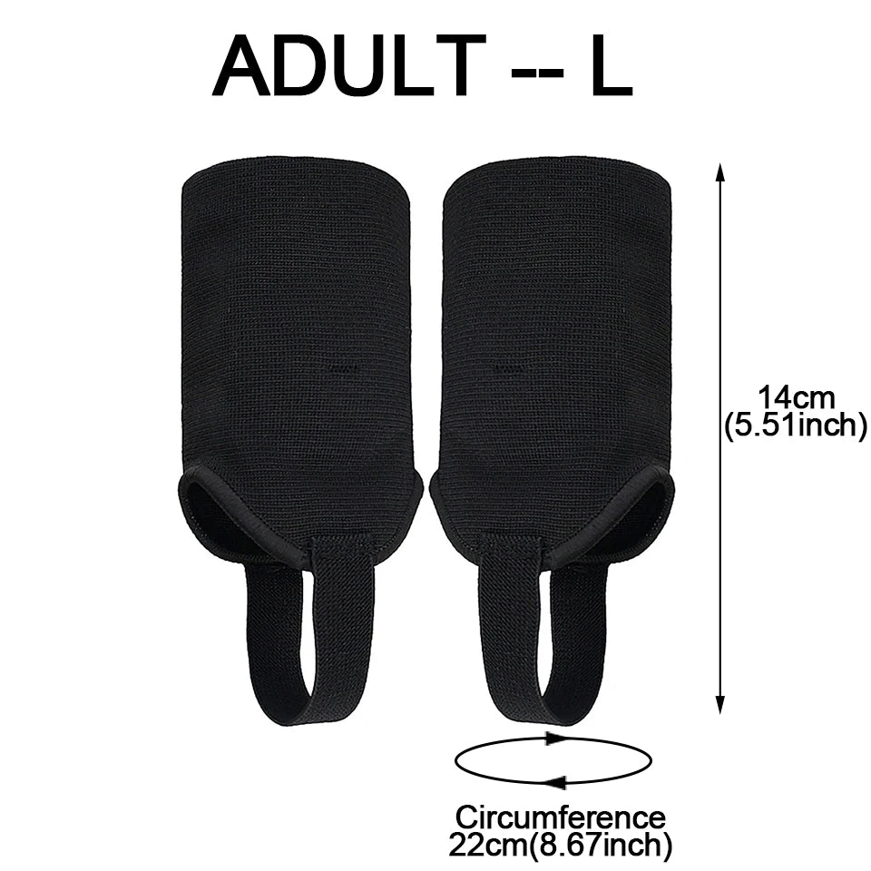 Loogdeel 1Pair Ankle Guard Protectors Pad Adult Soccer Football Volleyballs Double Side Children Sports EVA Ankle Foot Support