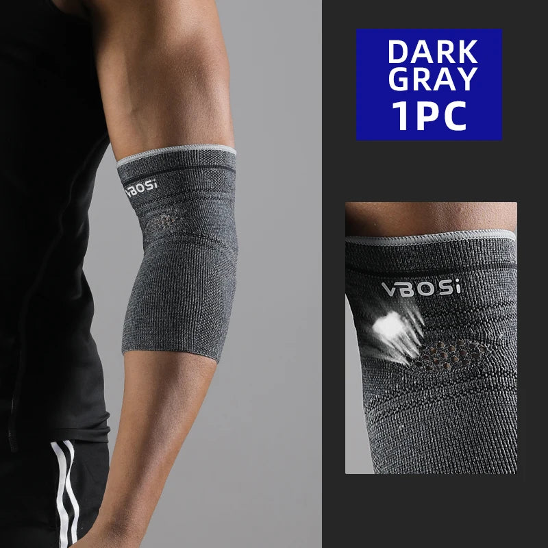 VBOSi 1 Piece Breathable Elastic Compression Elbow Sleeve Sports Support for Gym Running Daily Use for Women Men