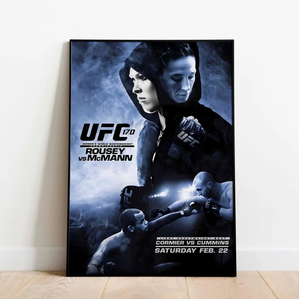 Famous Boxing Legends Posters Fighting UFC 143-180 JONES ALDO Poster Canvas Print Painting Wall Decor Gym Home Mural Cuadros