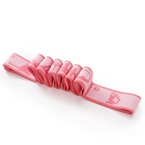Yoga Stretching Strap, Stretch Band with 8 Loops, Yoga Strap, Shoulder Saver for Beginners for Effective Stretching, Yoga Traini
