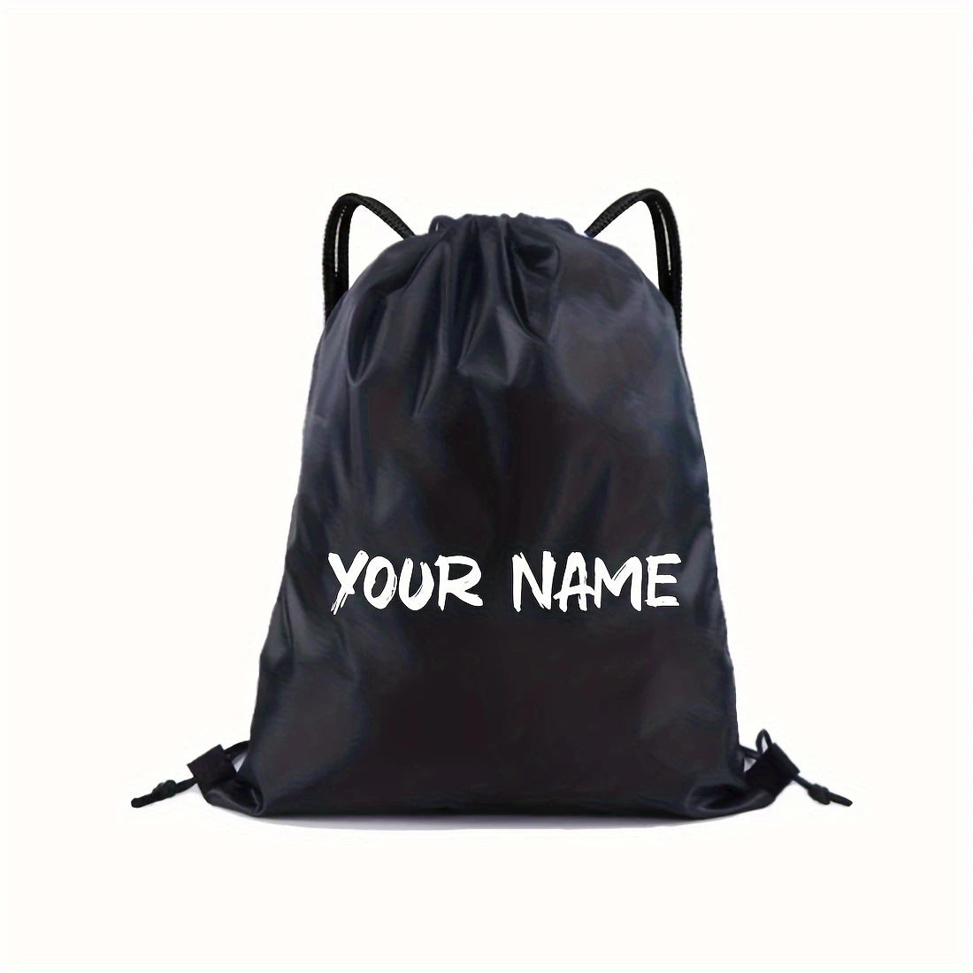 Customizable Drawstring Backpack - Creative Custom Name/Text, Durable Drawstring Storage Bag, Available in Various Colors