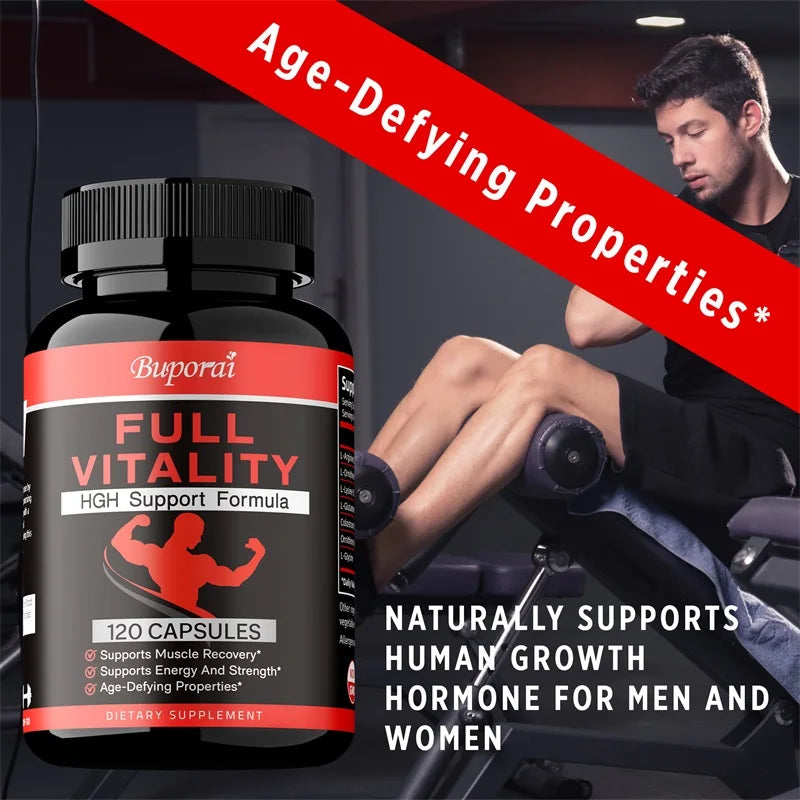 HGH Supplement for Men and Women - Human Growth Hormone Natural Support, Muscle Building, Muscle Growth, Post Workout Recovery