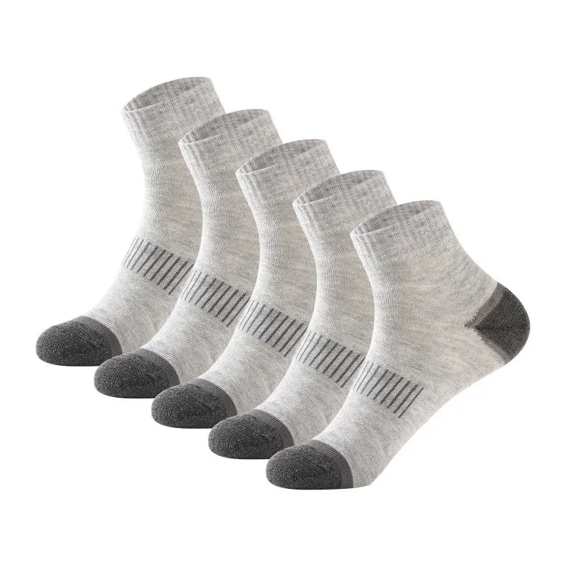 20Pairs High Quality Men's Cotton Socks Set Casual Breathable Sports Winter Black Large Size 38-45