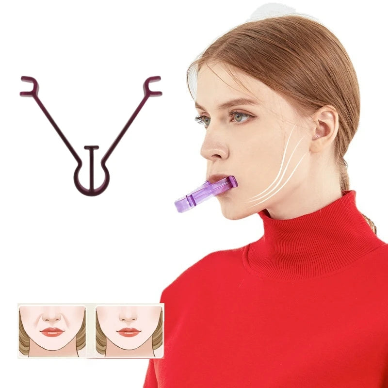 1/2/3/4pcs Jaw Chewing Trainer V-Shaped Oral Muscle Firming Chin Exerciser Face Muscle Trainer Improvement Lower Jaw Oral Muscle