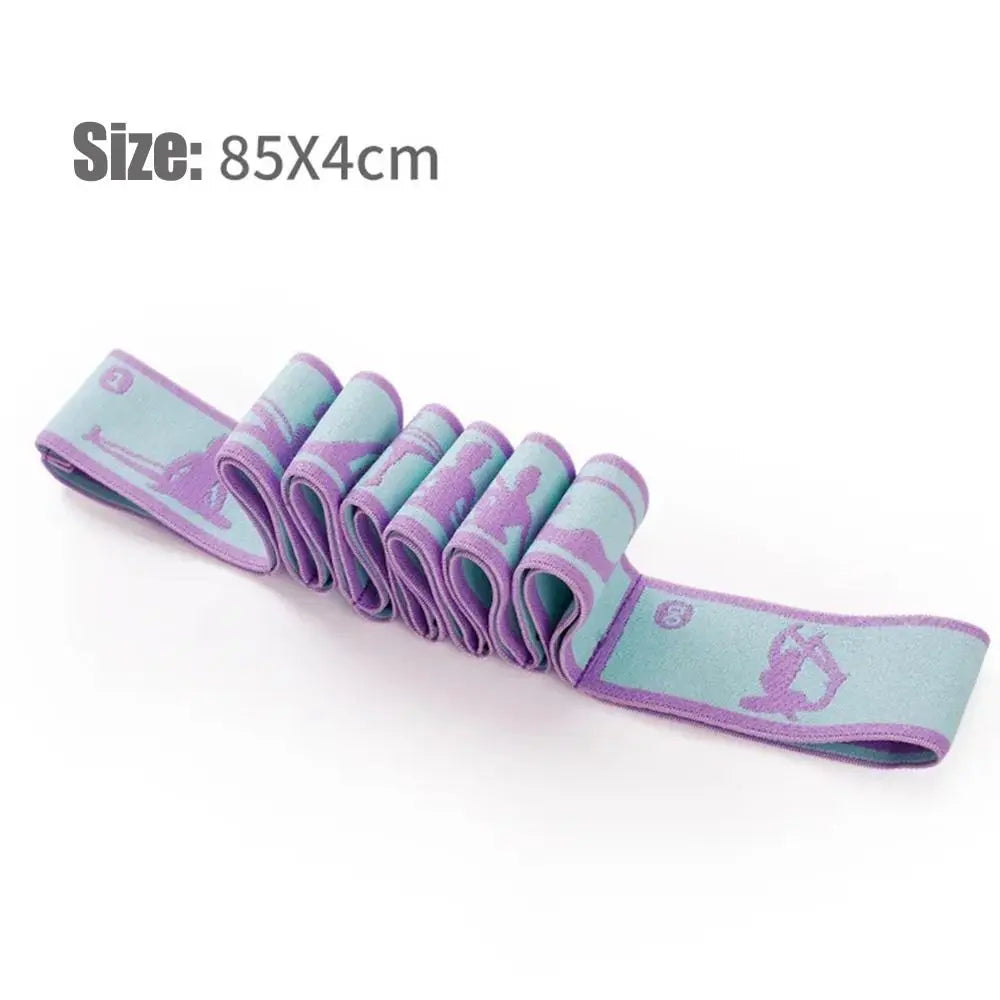 Multi-functional Yoga Stretching Belt Adult Latin Fitness Exercise Fitness Tension Belt Auxiliary Stretching Pull Strap Pilates