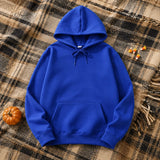 2025 White Hoodies Men Women Autumn Long Sleeve Pullover Tops Casual Pocket Hoodies Unisex Outer Loose Sport Wear