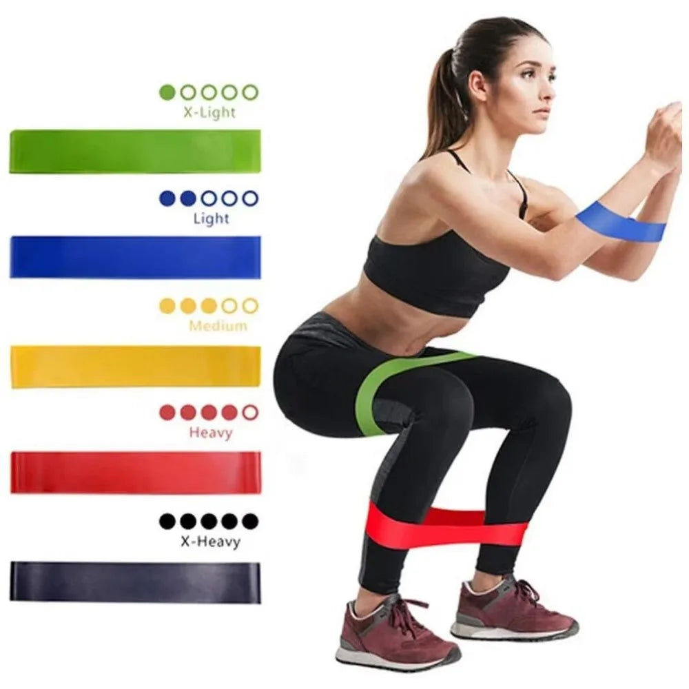 Multi Resistance Yoga Bands Fitness Exercise Hip Booty Bands Elastic Loop Stretch Band for Leg Squat Dance Training