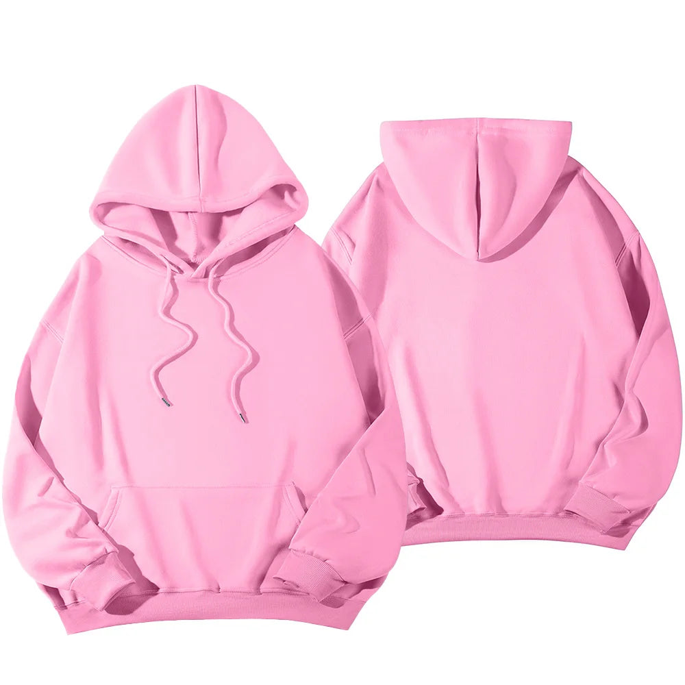 Women's Hoodies Pullover Spring Autumn Casual Hoodie 2026 Sweatshirts Solid Color Hoodies Oversize Black Sweatshirt Women Top