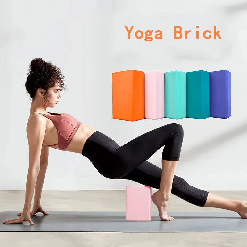 Yoga Blocks Gym Foam Brick Pilates Training Exercise Fitness Bolster Pillow Cushion Stretching Body Shaping Building Cubes