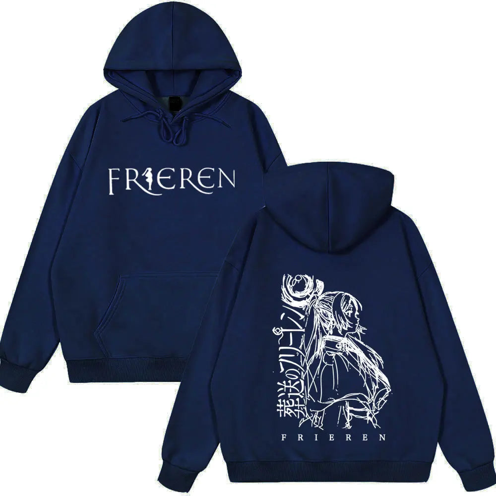 Anime Frieren: Beyond Journey's End Hoodies Men's Women Clothes Fashion Fleece Sweatshirts Winter Fashion Funny Style Clothing