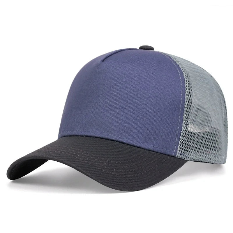 Unisex Lightweight Solid Color Baseball Cap Breathable Net Summer Shade Outdoor Hat for Men And Women Simple Basic Style
