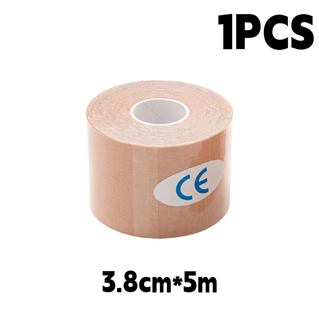 -Sports Kinesio Tape Muscle Kinesiology Elastic Knee Pain Relief Strain Patch Athletic Recovery Stickers Fitness Bandages