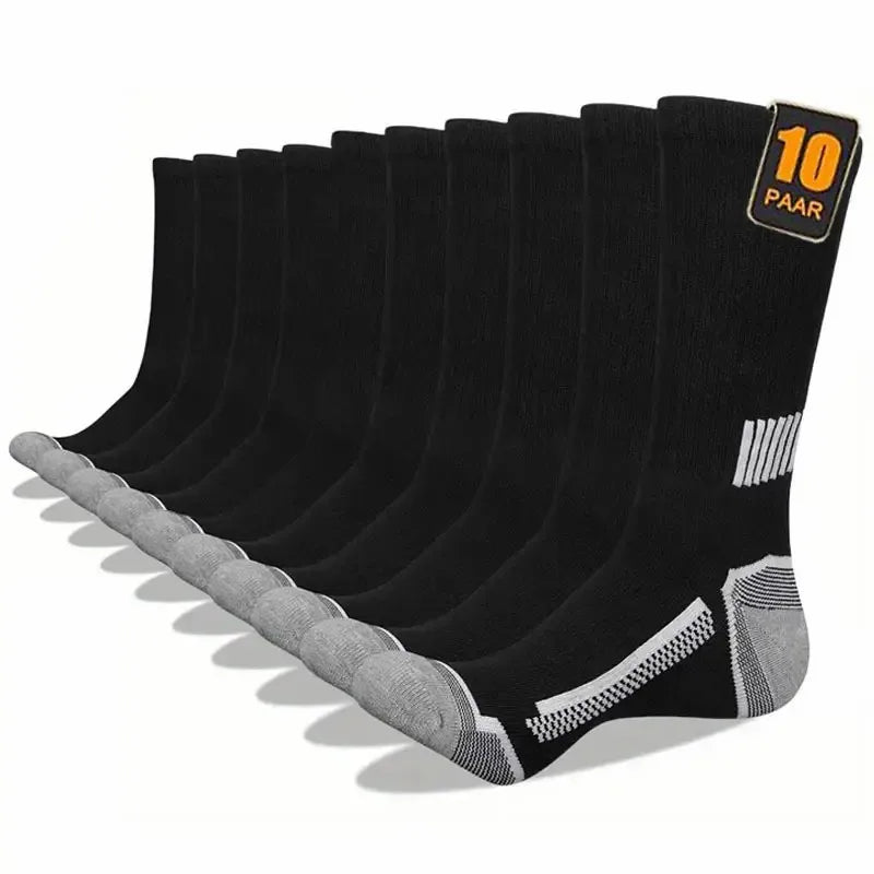 10/30 Pairs Neutral Solid Color Round Neck Socks Spring Summer Sweat Absorbing Breathable Comfortable All-season Sports Socks