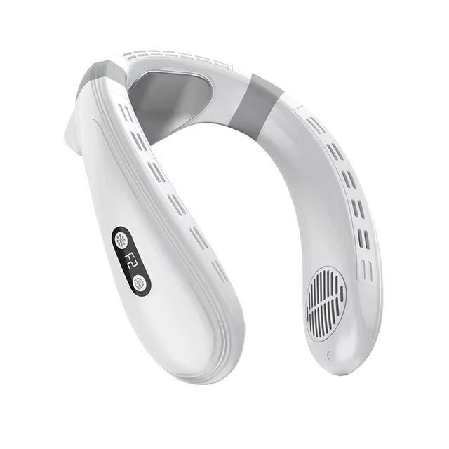 Semiconductor Cooling Portable Neck Air Conditioner Bladeless Rechargeable Neck Fan Personal Wearable Cooler
