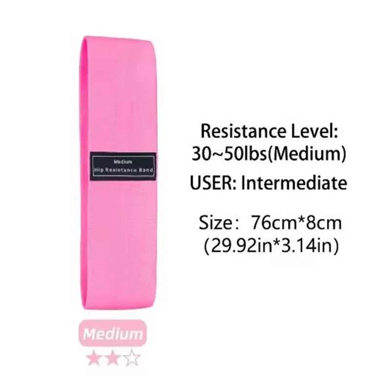 Fabric Resistance Hip Booty Bands Glute Thigh Elastic Workout Bands Squat Circle Stretch Fitness Strips Loops Yoga Gym Equipment