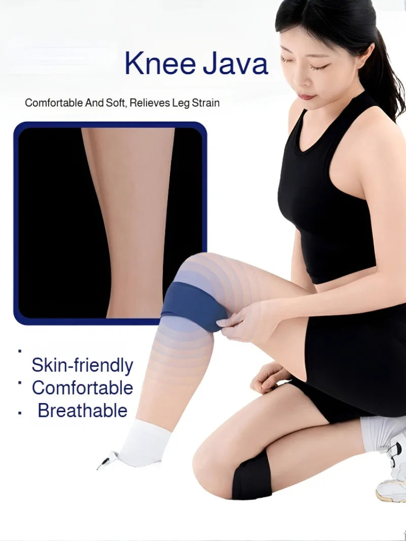 Adjustable sports knee pads with silicone compression patellar straps, breathable and shock-absorbing, suitable for tennis,