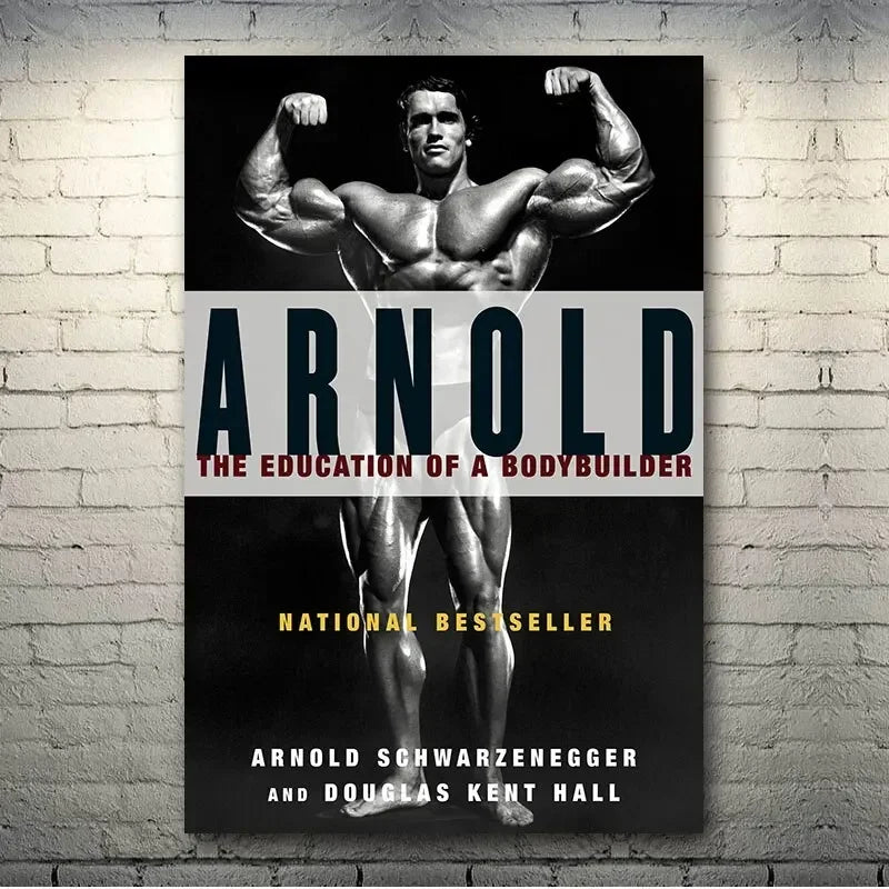 Arnold Schwarzenegger Bodybuilding Motivational Quote Canvas Painting Poster for Home Decor living room wall art for bed room