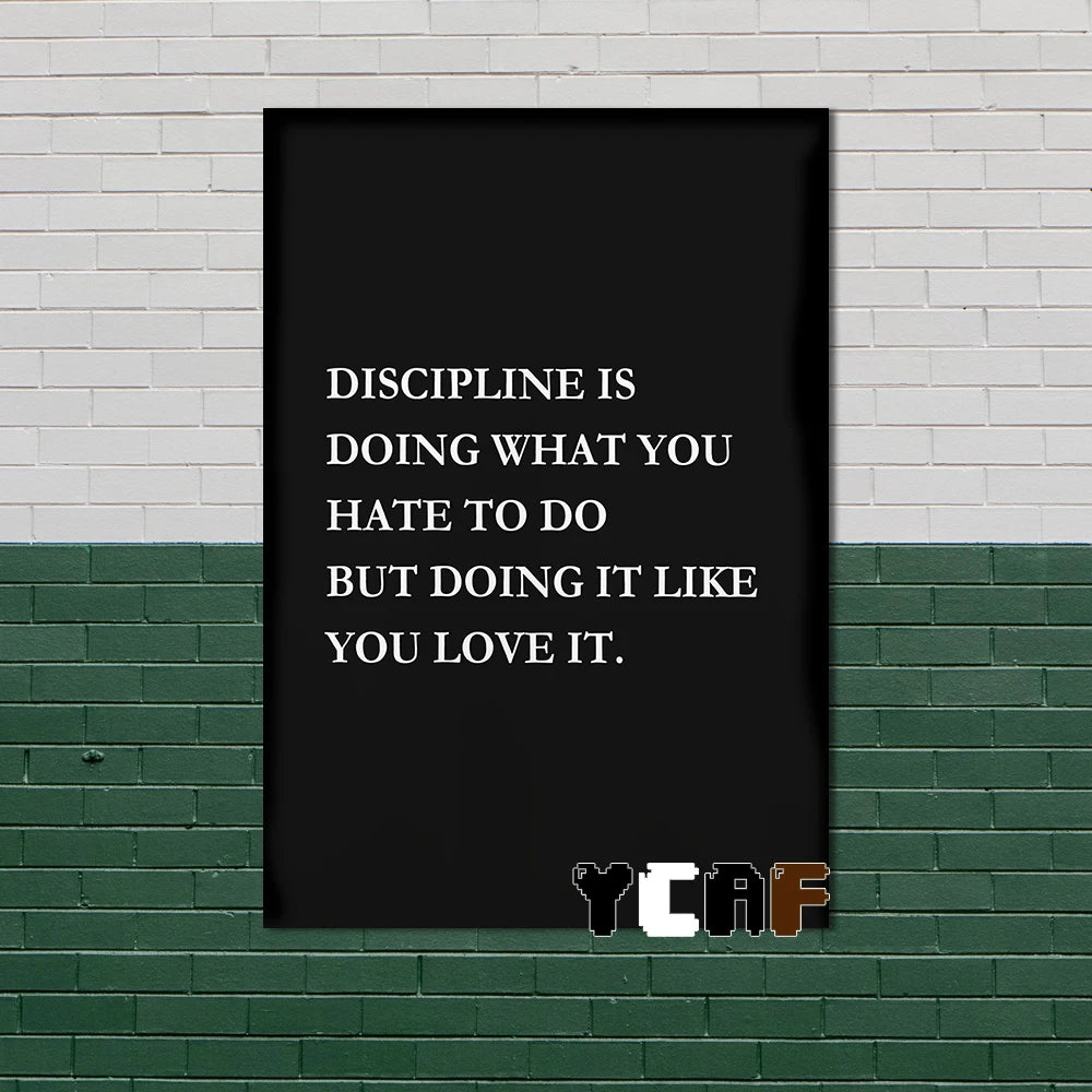 Motivational Quotes Black Minimalist Poster Canvas Aesthetic Decor for Office Quote Wall Art Decoration Gym Inspirational Poster