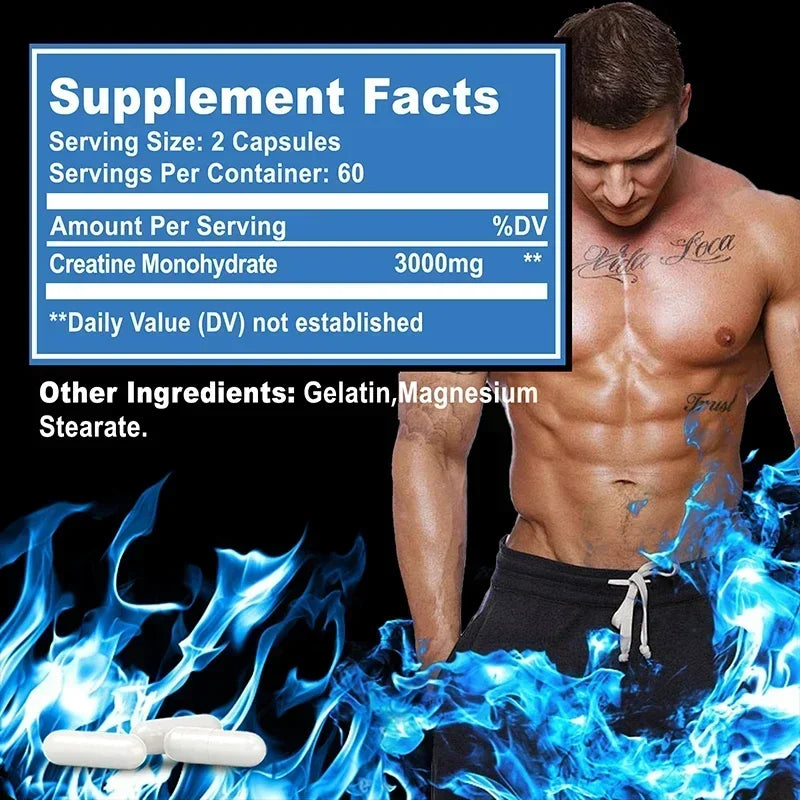 Creatine Monohydrate - Enhance Muscle Strength, Promote Muscle Recovery and Growth, and Improve Athletic Performance