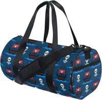 Sports Duffel Bags Gothic Skull Butterfly Athletic Gym Bag Overnight Workout Travel Tote Luggage for Men Women Yoga