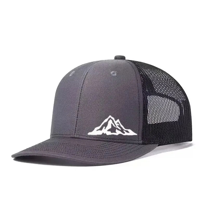 High Quality Neutral hat Casual Printed Baseball Cap Adjustable Trucker Mesh Hat Lightweight Outdoor Sports Sun Dad Cap Mesh Hat