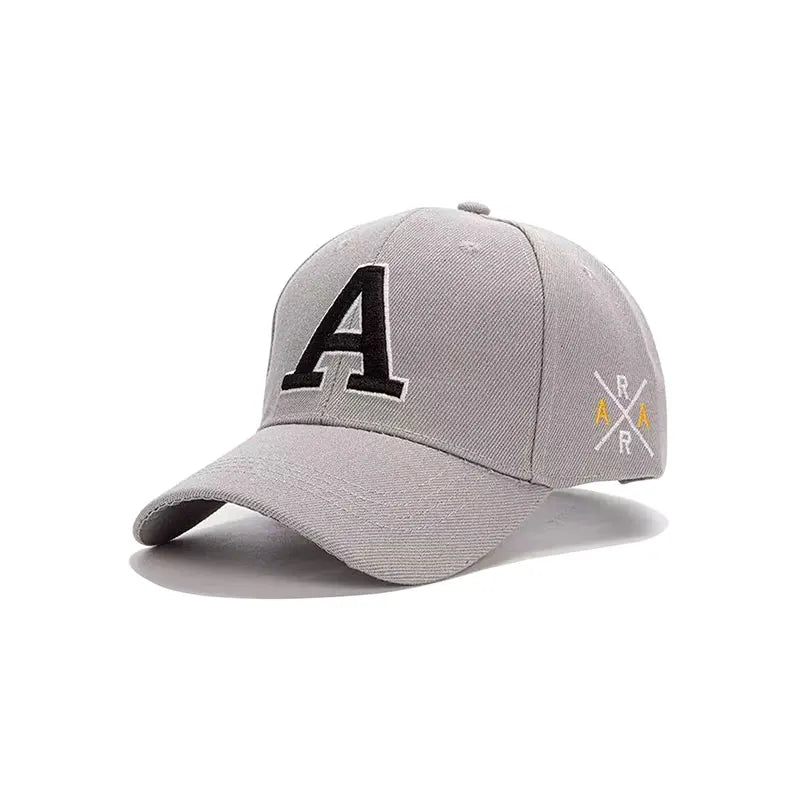 1 Summer Men's Embroidered A Letter Multi Color Duck Tongue Hat Outdoor Sports Baseball Hat