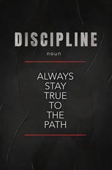 Believe Discipline and Focus Definition Poster  Motivational  Inspirational Canvas Prints Wall Art for Home Office Room Decor