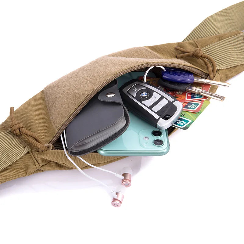 Workout Running Waist Bag Jogging Belt Pouch Nylon Zip Fanny Pack Sport Runner Crossbody Bags Men And Women