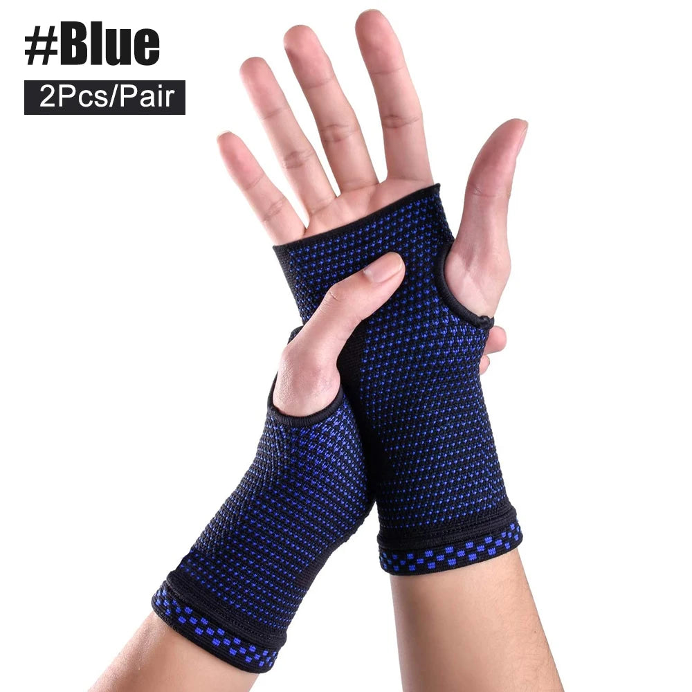 2Pcs Wrist Support Sleeve,Compression Gloves Carpal Tunnel for Women Men,Hand Brace Wrist Support Sleeves Tendonitis Pain Relief