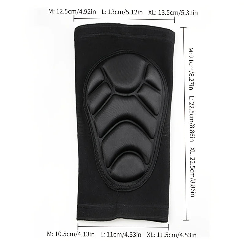 2PCS Anti-Collision Elbow Pads for Sports - EVA Foam Protection, Non-Slip Design for Dance, Cycling & Outdoor (Black)