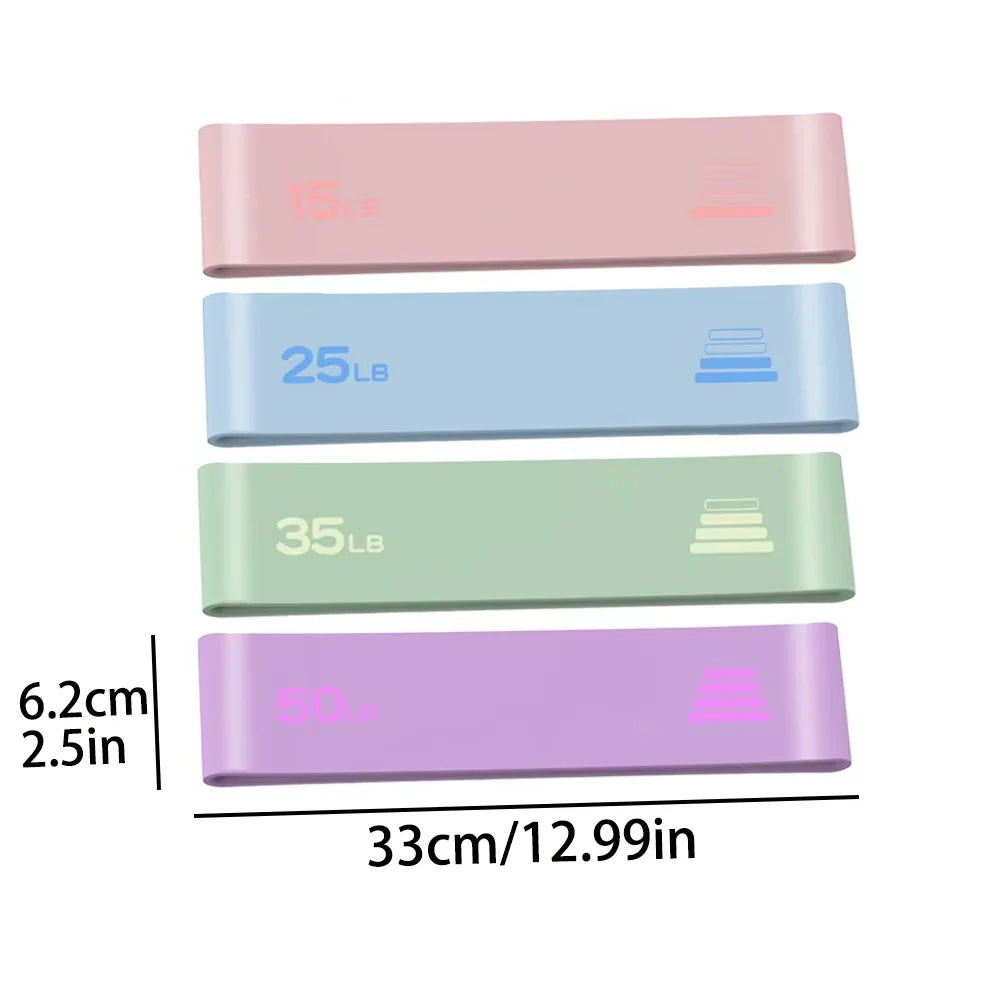 15LB-50LB Yoga Elastic Ring Different Level Elastic Yoga Band Stretch Strap Stretch Fitness Bands Home Exercise
