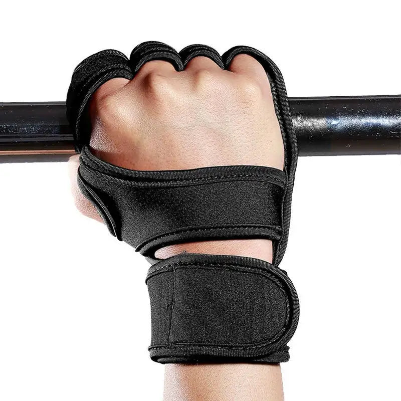 1Pair Training Sport Gloves for Men Women Workout Fitness Body Building Weightlifting Gym Hand Wrist Palm Protector Dumbbells Ha