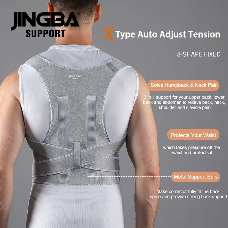 Back Posture Corrector Anti-Camel Correction Belt Sitting Posture Correction Belt Back Orthopedic Adjustable Correction Belt New