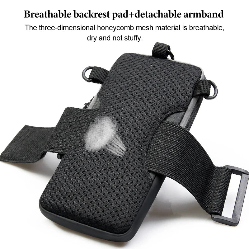 Cell Phone Armband for Running Magnetic Armband Bags for Women Mobile Phone Wrist Stand Bag for Men Running Racing Accessories