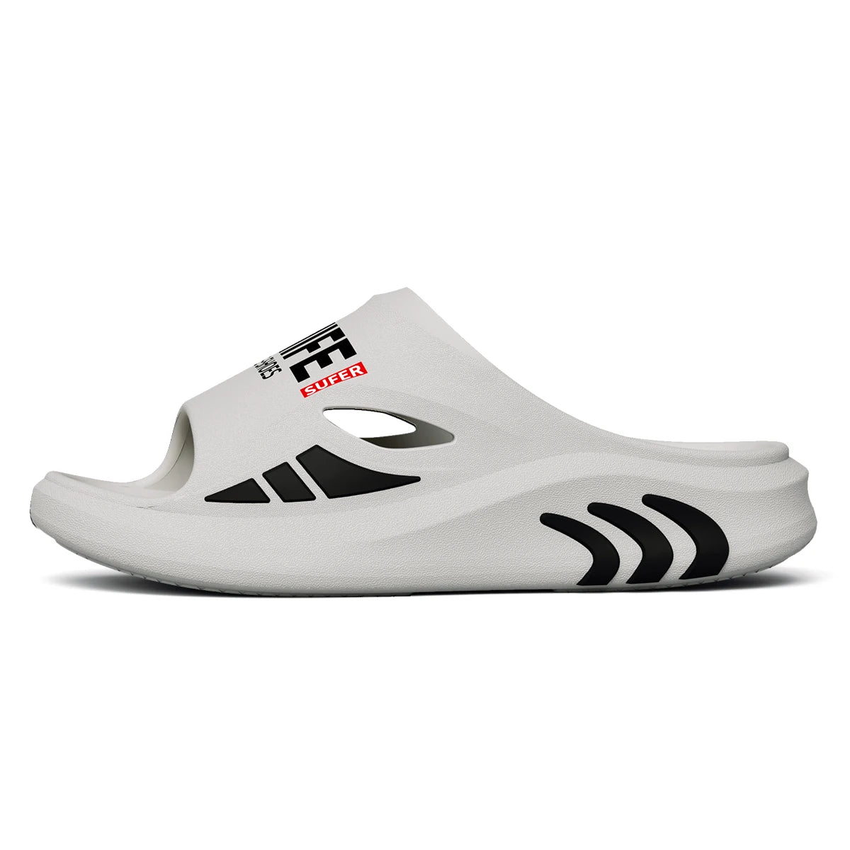 EVA Men Outdoor Slippers Printed Height Increasing Thick Bottom Slippers Sports Non-slip Casual Slippers