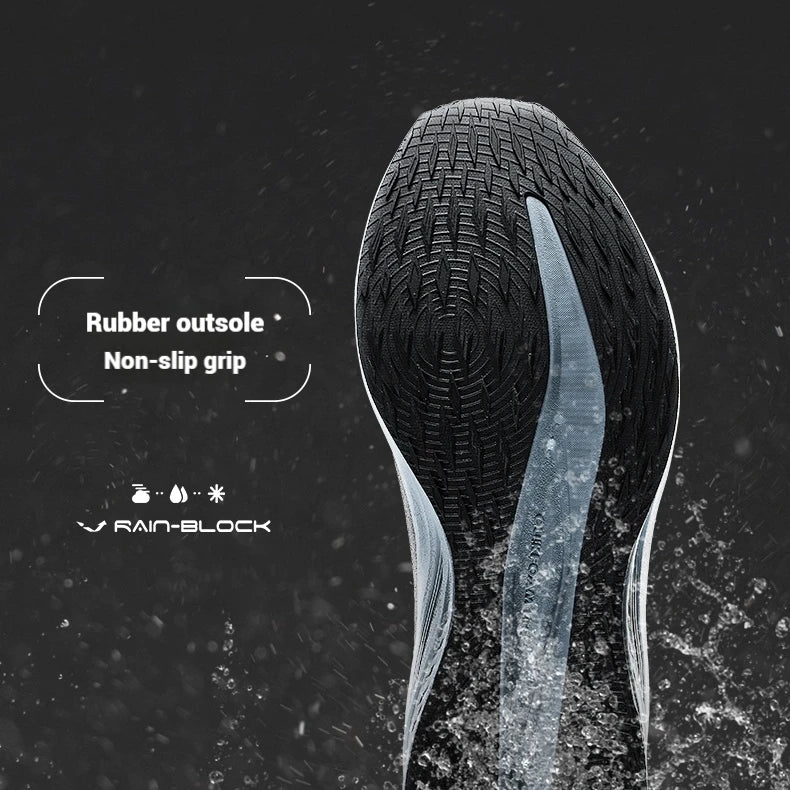 361 Degrees Wingblade Rainblock Men Running Shoes Splash Proof Anti-Slip Water Repellent Grippy Stable Male Sneakers 672532231