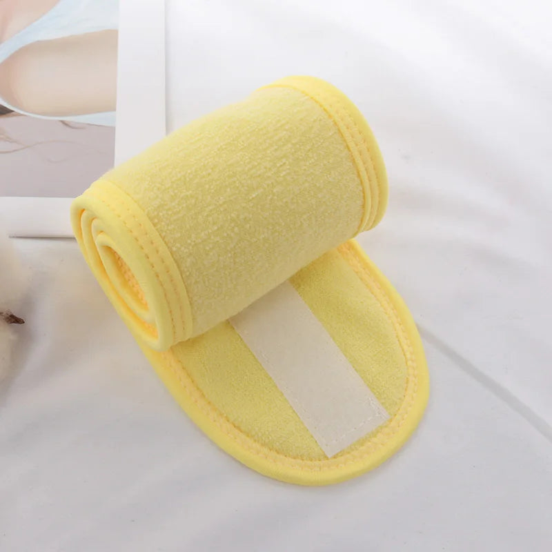 Women Soft Toweling Hair Accessories Girls Yoga Headbands for Face Washing Bath Makeup Hair Band Adjustable SPA Facial Headband