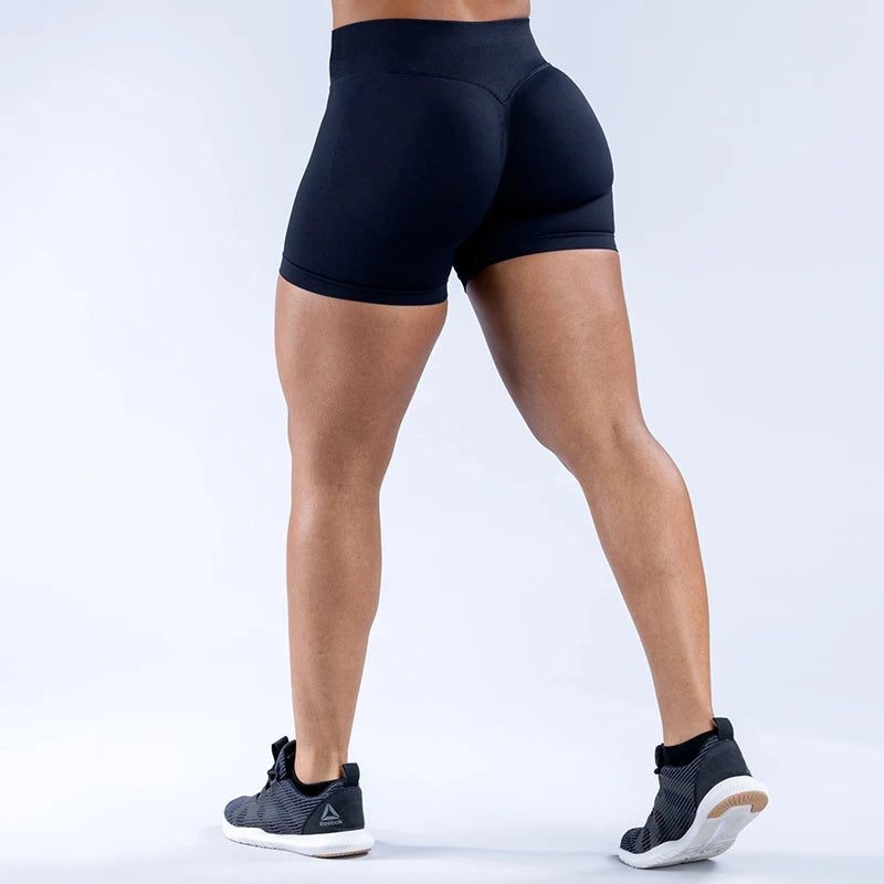 Sports Shorts Women Seamless Yoga Shorts Scrunch Bum Gym Shorts Workout Low Waist Short Leggings Booty Stretch Running Shorts