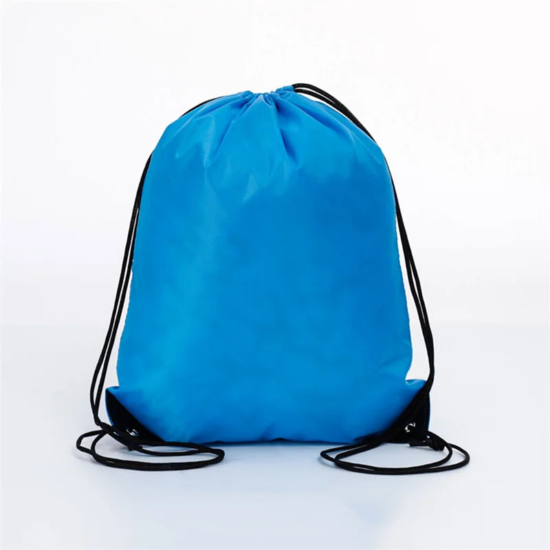 Portable Foldable Gym Bag Fitness Backpack Drawstring Shop Pocket Hiking Camping Beach Swimming Men Women Sports Bags